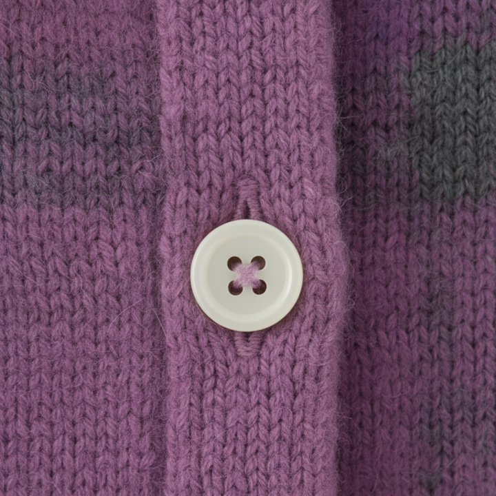 Sweater-skjorte til kvinder med tern