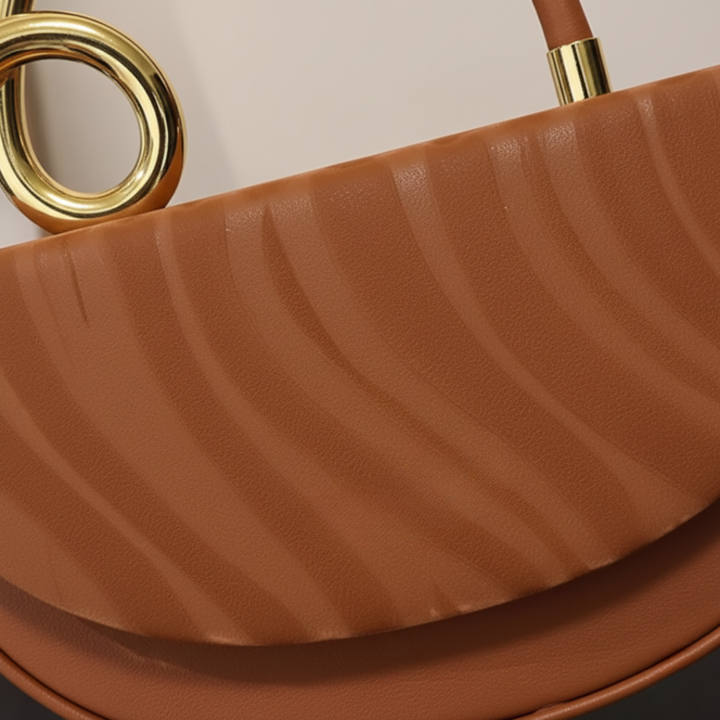 Women’s Handbag with Gold Handle