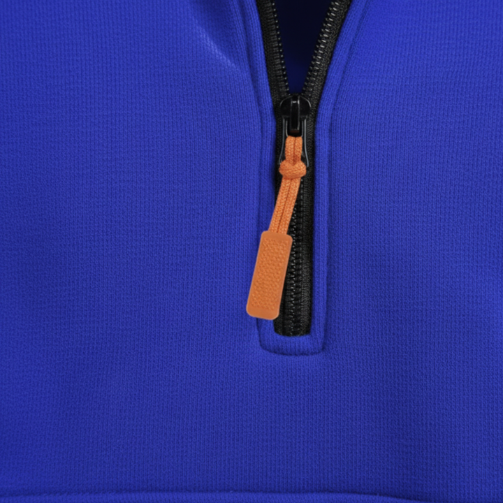 Felpa con zip da uomo con cappuccio