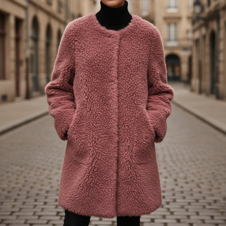 Oversized Sherpa Faux Fur Jacket