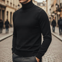 Men's Knit Turtleneck Sweater