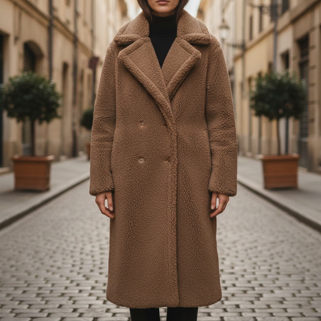 Long Teddy Coat for Women in Quality Material
