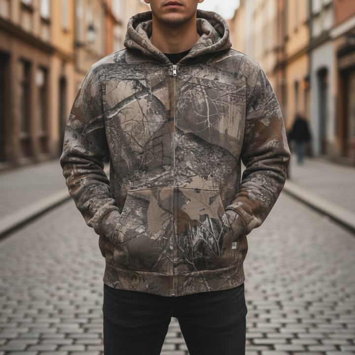 Unisex Hooded Sweatshirt in Camouflage