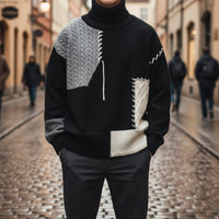 Men's Wool Patchwork Shirt