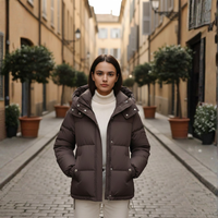 Short Women's Down Jacket with Quality Material