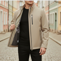 Men's Softshell Jacket with Waterproof Zipper
