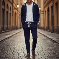 Men's Sports Tracksuit with Hoodie and Pants