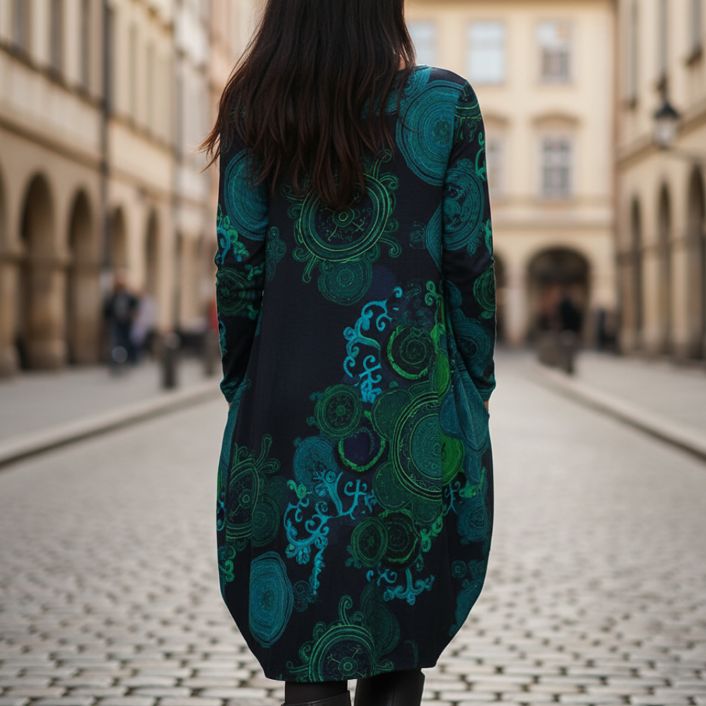 Women's High-Quality Bohemian Long Dress | Artistic Casual Balloon Style 2