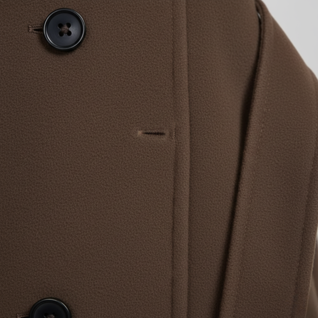 Lang vintertrenchcoat til kvinder
