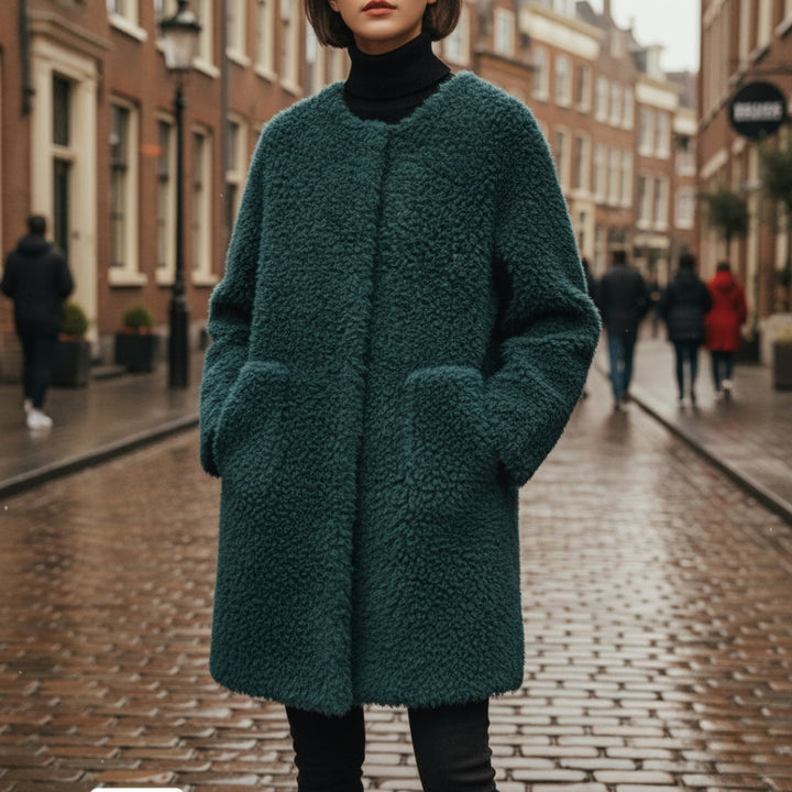 Oversized Sherpa Faux Fur Jacket