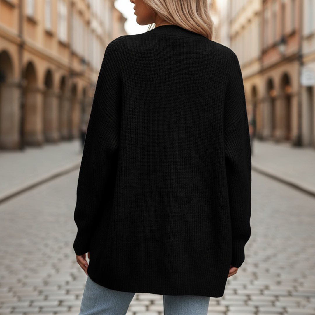 Oversized Button Cardigan for Women