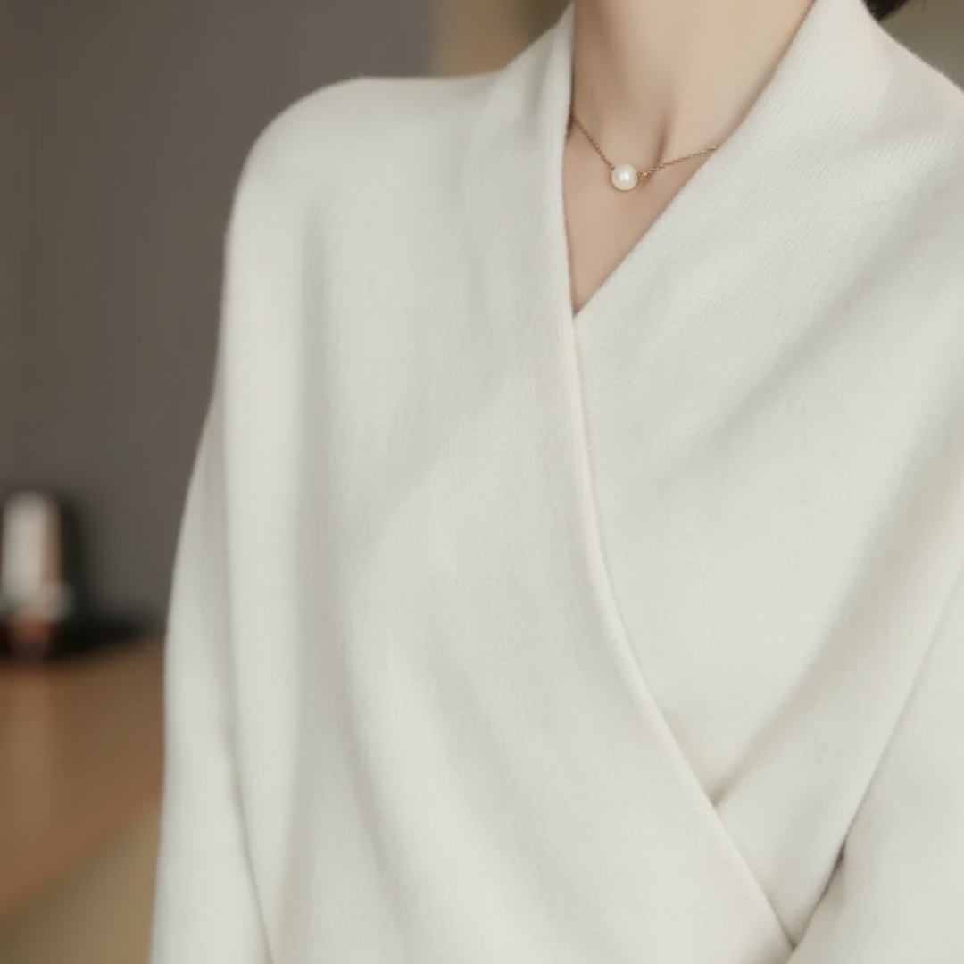 Maglione da donna con scollo a V