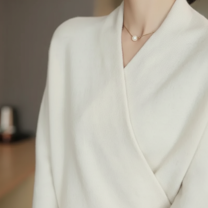 Maglione da donna con scollo a V