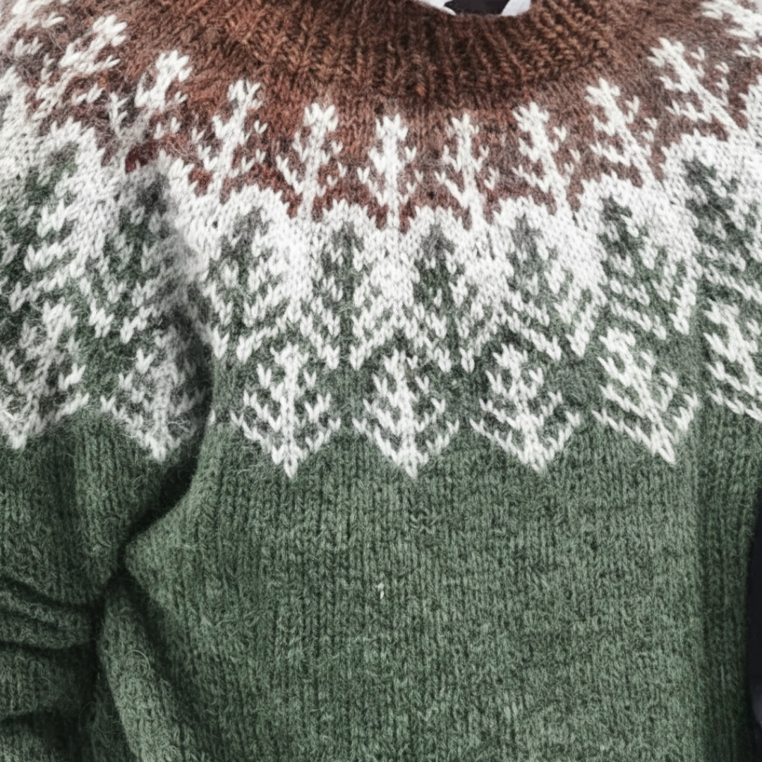 Sweater med rund hals til kvinder