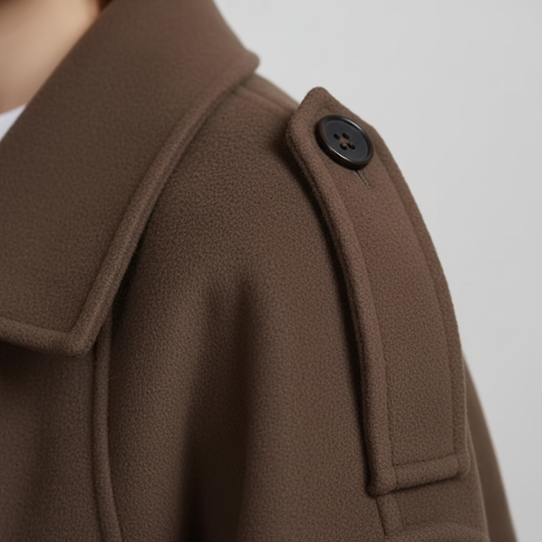 Lang vintertrenchcoat til kvinder