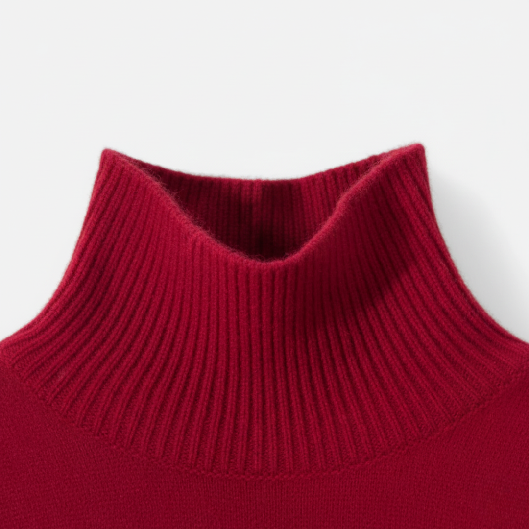 Maglione comodo da donna a collo alto