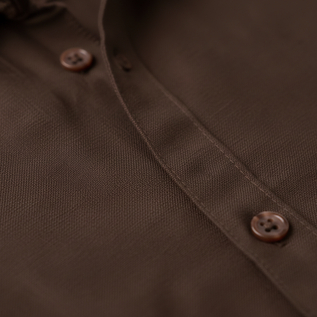 Camicia casual da uomo in tessuto misto
