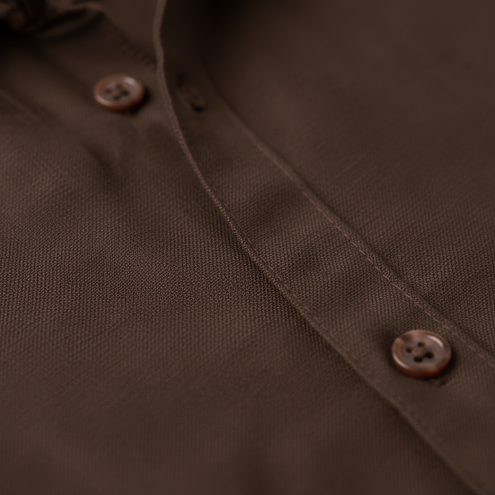 Camicia casual da uomo in tessuto misto