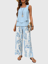 Elegant Summer Set for Women in Velvet, Sleeveless Slim Fit with Buttons