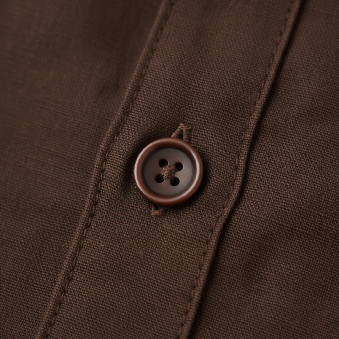 Camicia casual da uomo in tessuto misto