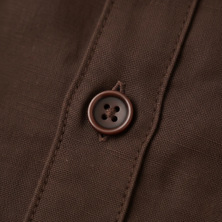 Camicia casual da uomo in tessuto misto