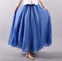 Women's Elegant Lightweight Flowy Maxi Skirt
