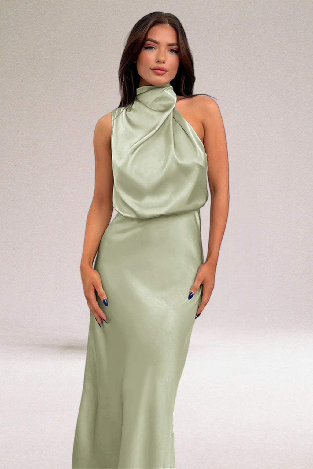 Women's Elegant Halter Neck Timeless Evening Dress 1