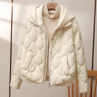Women's Relaxed Fit Hooded Quilted Puffer Coat