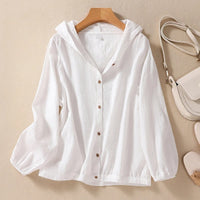 Women's Relaxed Lightweight Hooded Shirt