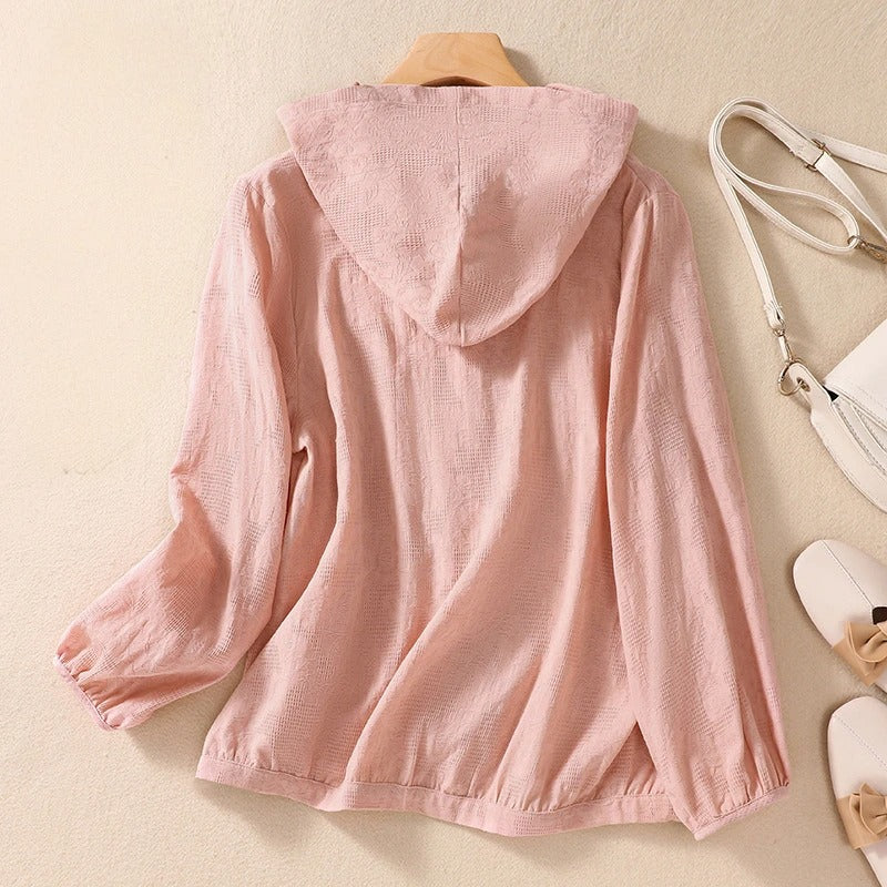Women's Relaxed Lightweight Hooded Shirt 2