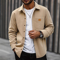 Men's Casual Relaxed Fit Corduroy Shirt Jacket