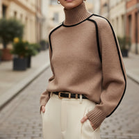 Maglione a maglia a vita alta