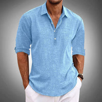 Men's Summer Shirt with Half Collar – Casual