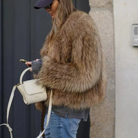 Women's Chic Cropped Fall Jacket