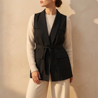 Women's Sleeveless Utility Cargo Pocket Vest