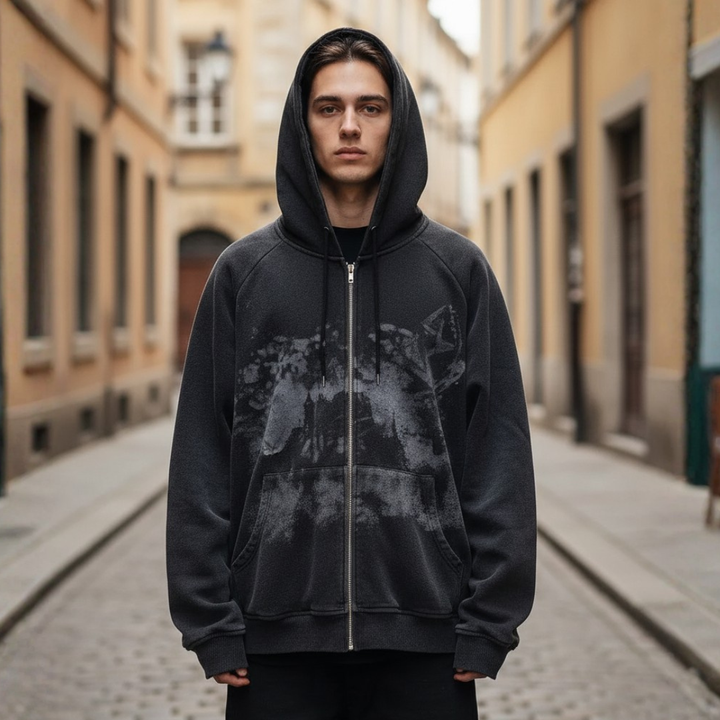 Unisex Hoodie with Flannel Lining
