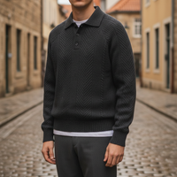 Men's Polo Neck Sweater