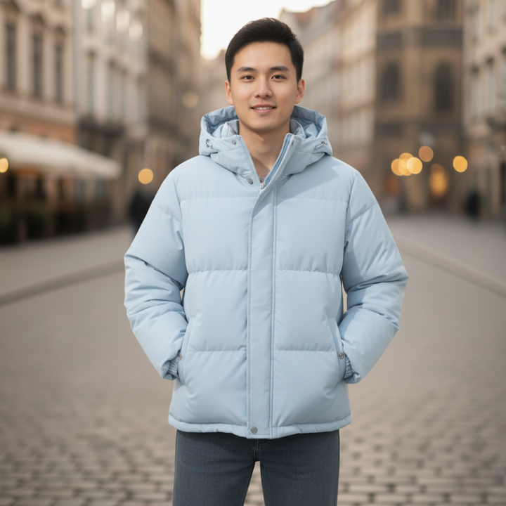 Unisex Puffer Jacket with Hood