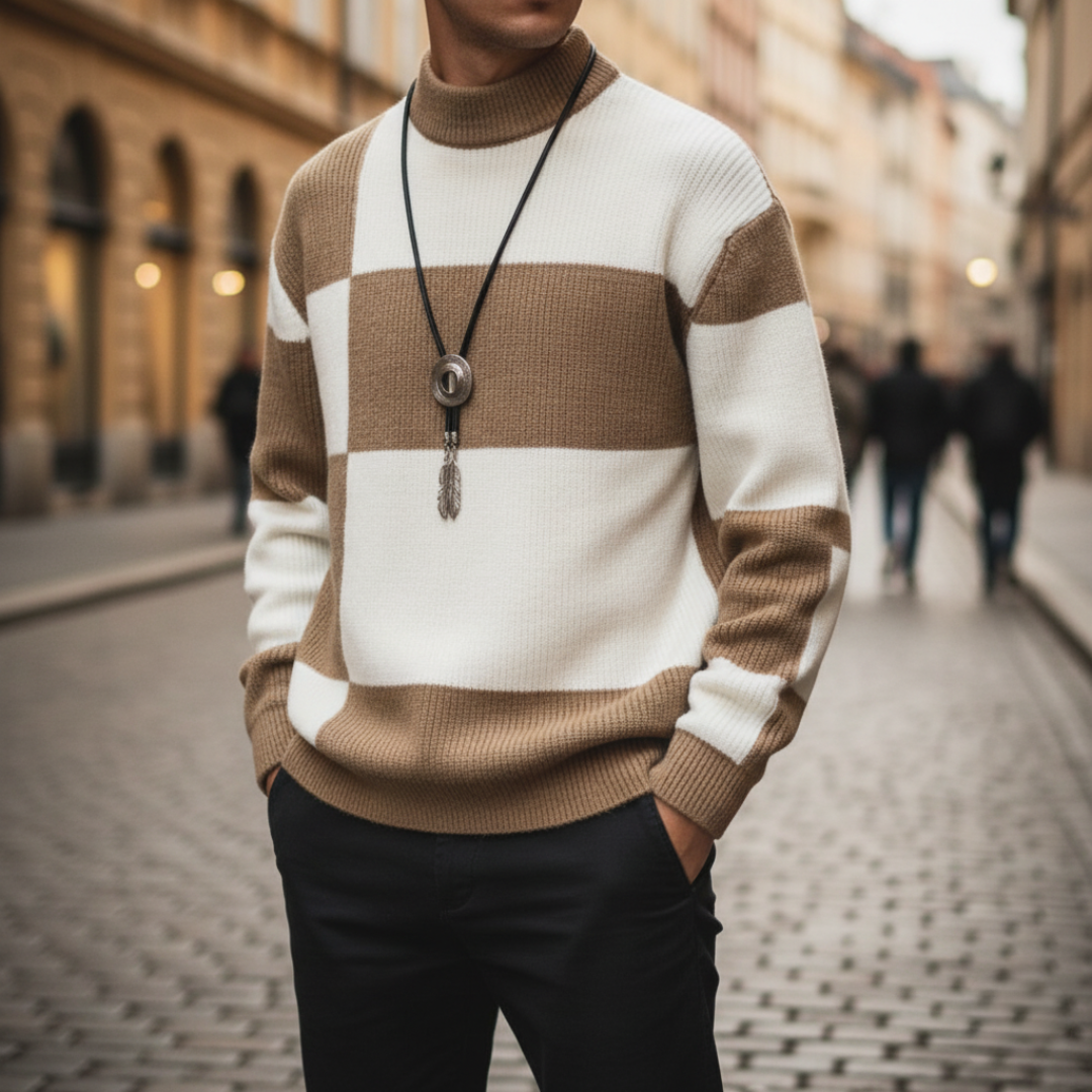 Oversized Checkered Men&