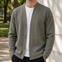 Men's Classic V Neck Knit Cardigan Sweater