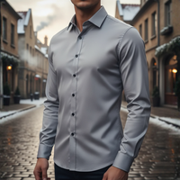 Men's Slim Fit Long Sleeve Shirt