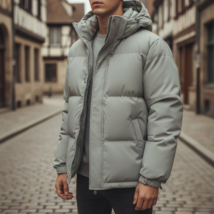 Unisex Puffer Jacket with Hood