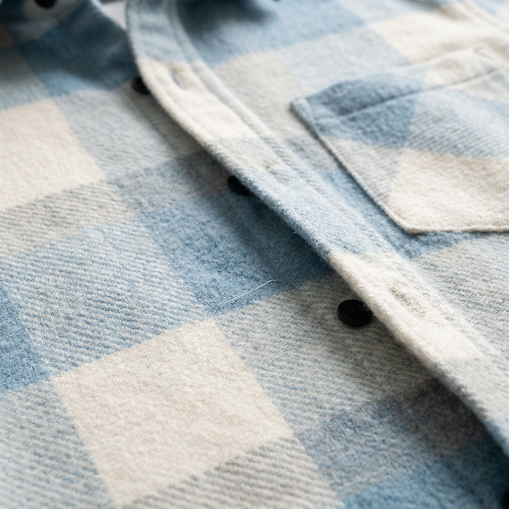 Camicia da uomo in flanella a quadri senza maniche a maniche lunghe