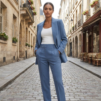 Complete Women's Slim Fit Velvet Blazer Jacket