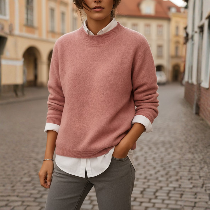 Maglione da donna con scollo rotondo