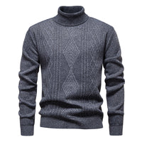 Men's Classic Fisherman Knit Turtleneck Sweater