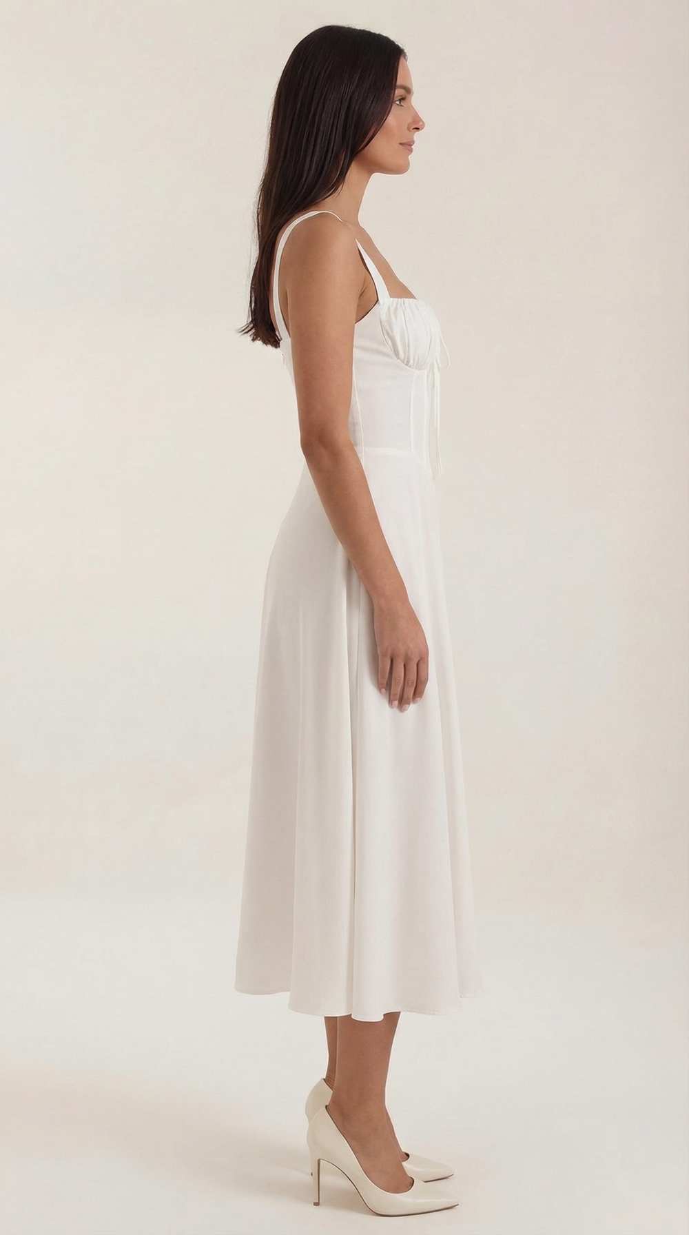 Women's Velvet Midi Dress | Elegant Sleeveless V-Neck Evening Gown 2