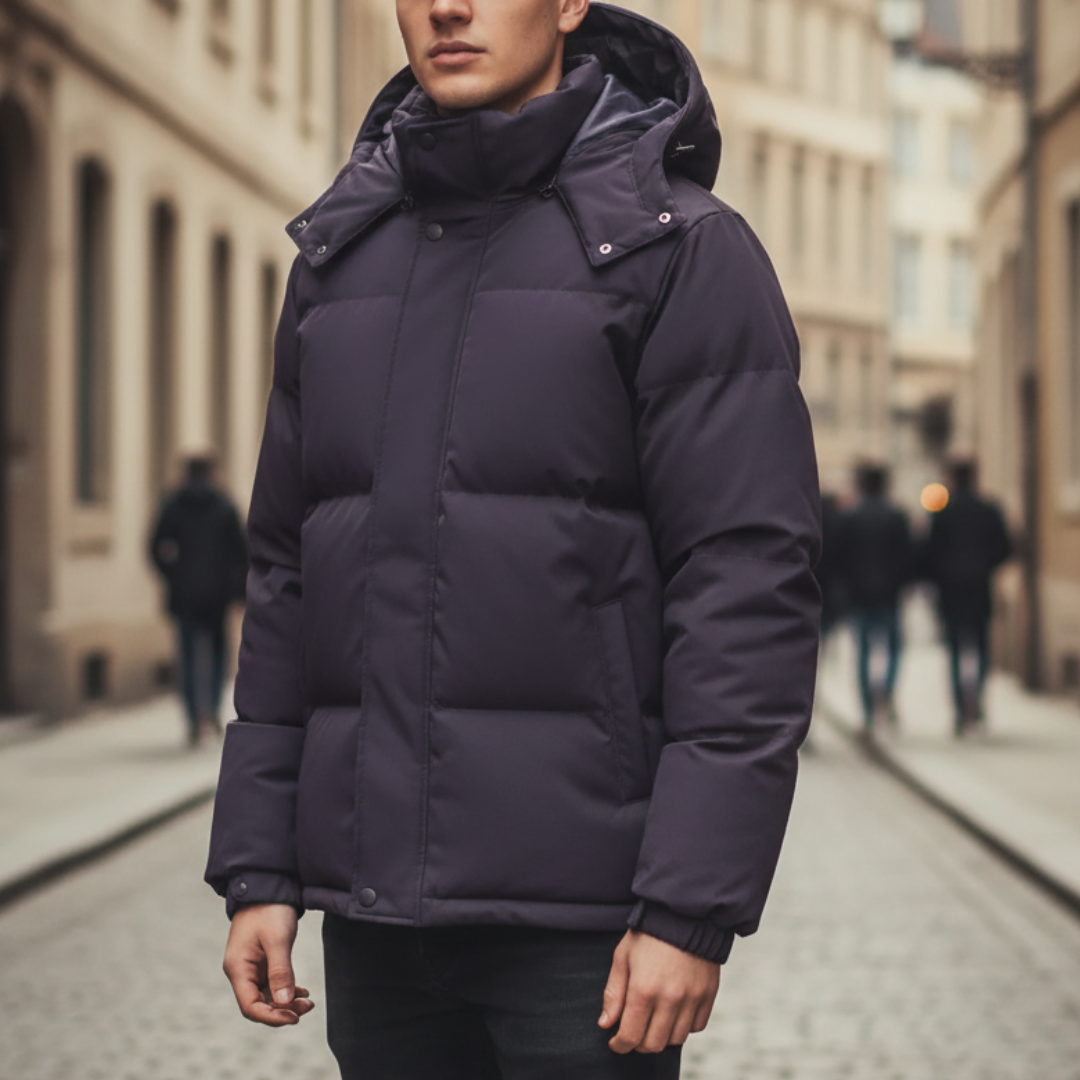 Unisex Puffer Jacket with Hood