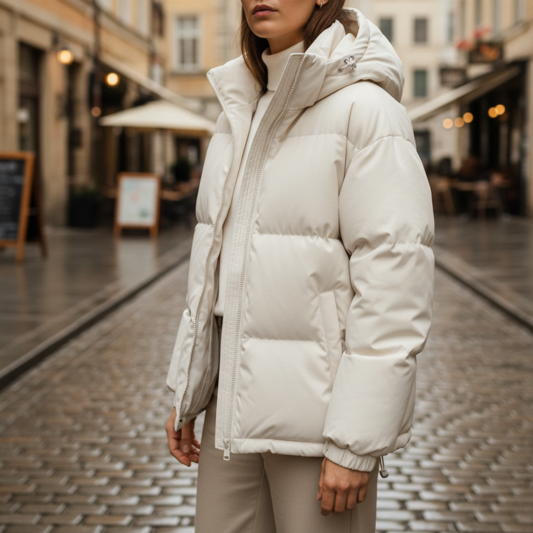Unisex Puffer Jacket with Hood