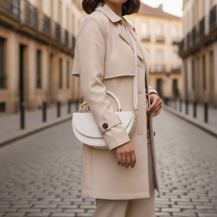 Women’s Handbag with Gold Handle